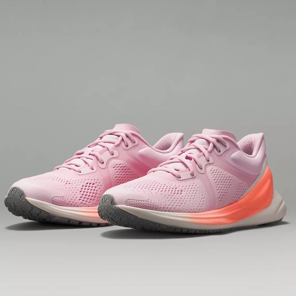 lululemon athletica Shoes - Lululemon Blissfeel Women's Running Shoe Sz 8 Pink Peony/Sunset/Alpine White
